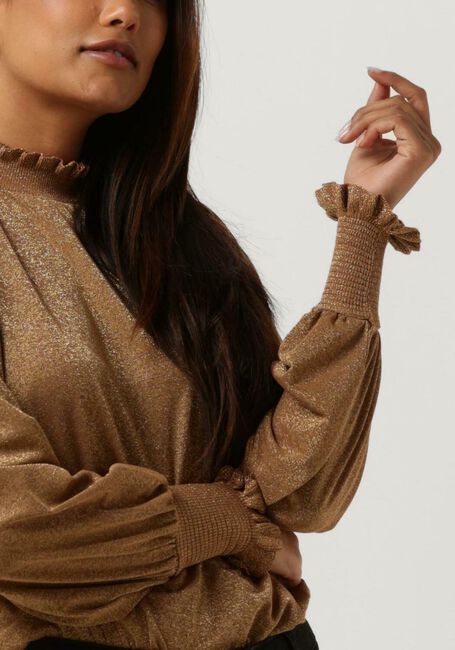 Goldfarbene MOS MOSH Blusen KALIVA LS BLOUSE - large