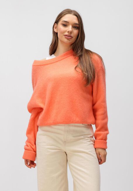 Orangene AMERICAN VINTAGE Strickjacke VITOW - large