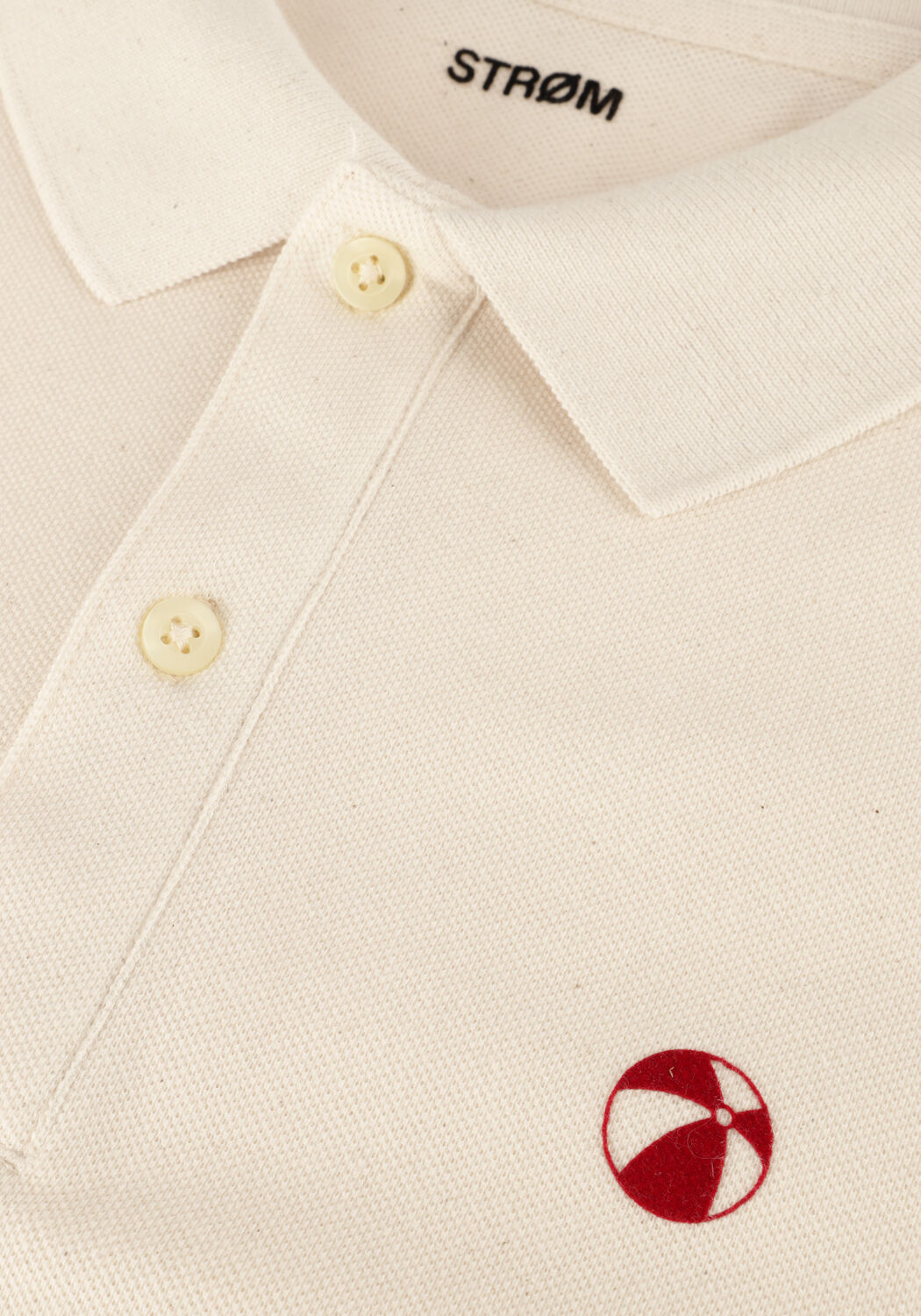 Ecru STR&Oslash;M Clothing Polo-Shirt POLO - large