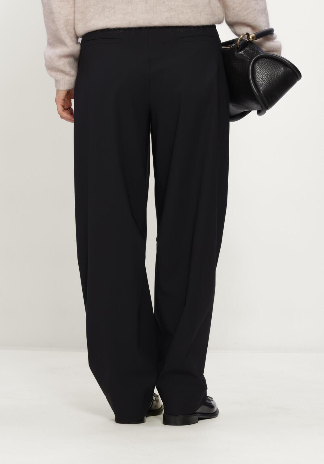 Schwarze STUDIO ANNELOES Hose Marlise barrel trousers - large