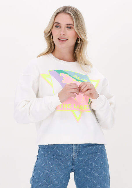 Weiße ALIX THE LABEL T-shirt PASTEL PANTHER SWEATER - large
