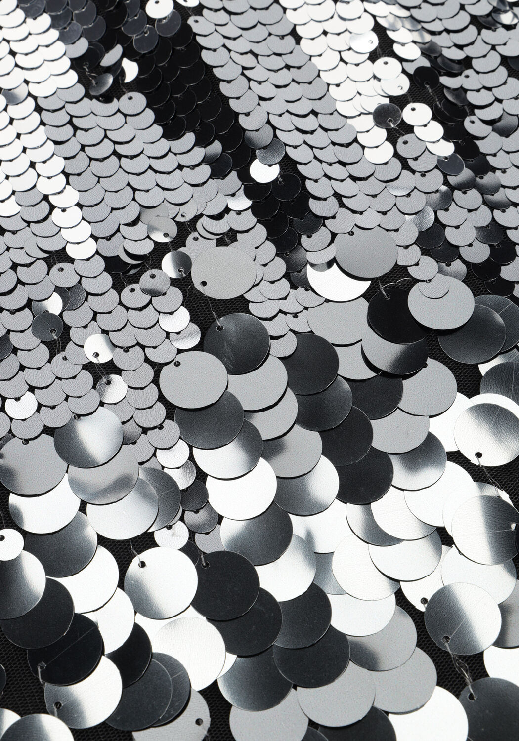 Silberne COPENHAGEN MUSE Minirock CMSEQUINCE-SKIRT - large