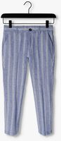 Blau/weiß gestreift SCOTCH & SODA Hose STRIPED RELAXED SLIM FIT-LINEN DRESSED PANTS - medium