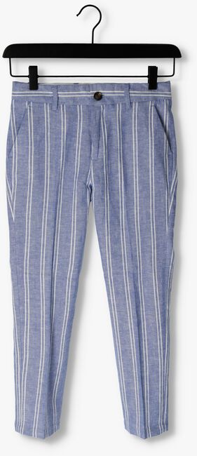 Blau/weiß gestreift SCOTCH & SODA Hose STRIPED RELAXED SLIM FIT-LINEN DRESSED PANTS - large