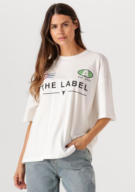 Weiße ALIX THE LABEL T-shirt LADIES KNITTED RACER T-SHIRT - large