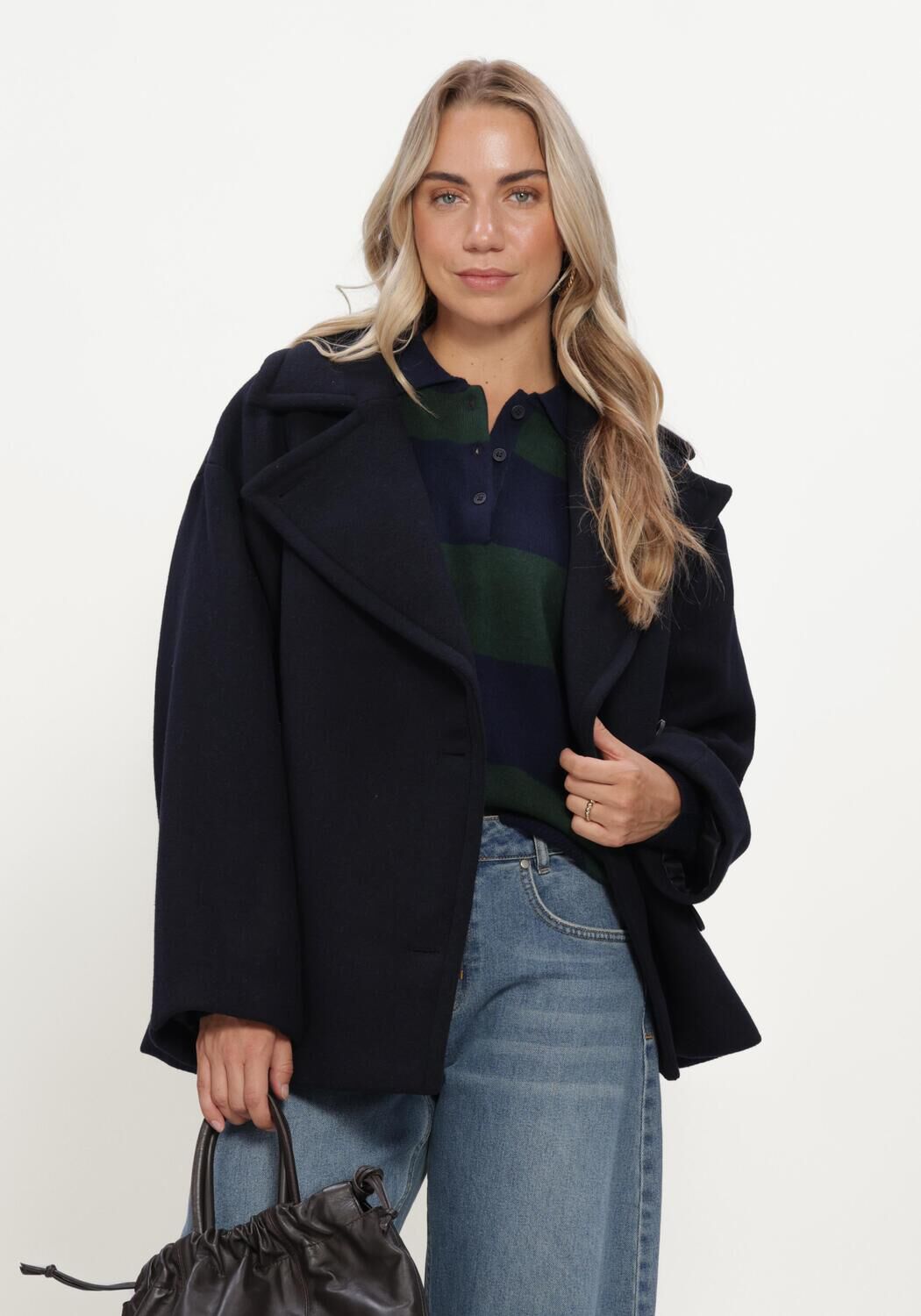Dunkelblau INWEAR Jack ZORAHIW SHORT DB COAT - large