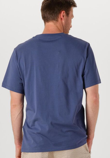 Blaue SELECTED HOMME T-shirt SLHASPEN EMB SS O-NECK TEE - large