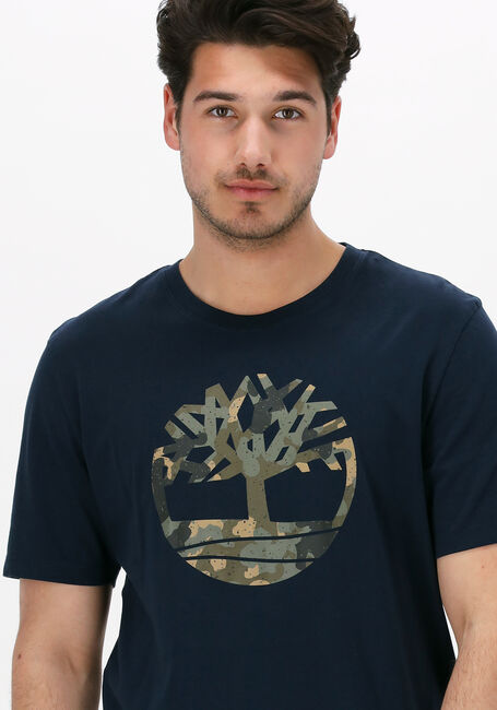 Dunkelblau TIMBERLAND T-shirt SS TREE LOGO SEASONAL CAMO TEE - large