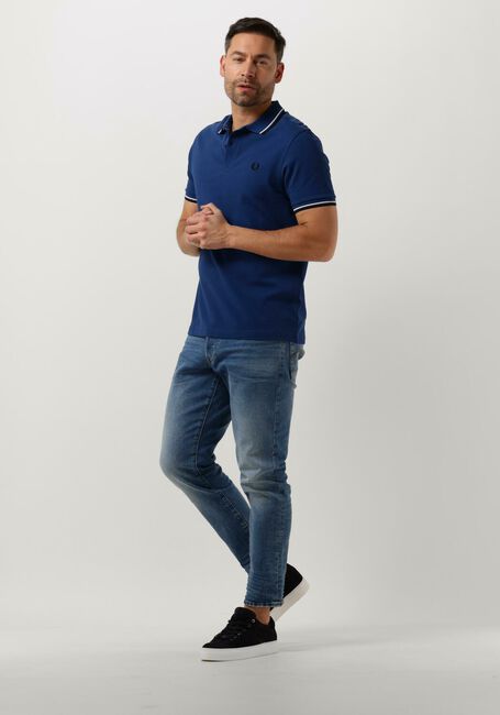 Blaue FRED PERRY Polo-Shirt TWIN TIPPED FRED PERRY SHIRT - large