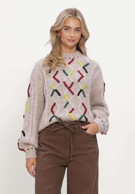 Rosane POM AMSTERDAM Pullover CABLE PINK - large
