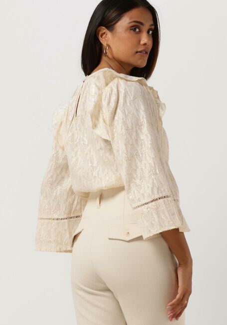 Weiße SUMMUM Blusen TOP LUREX JACQUARD - large