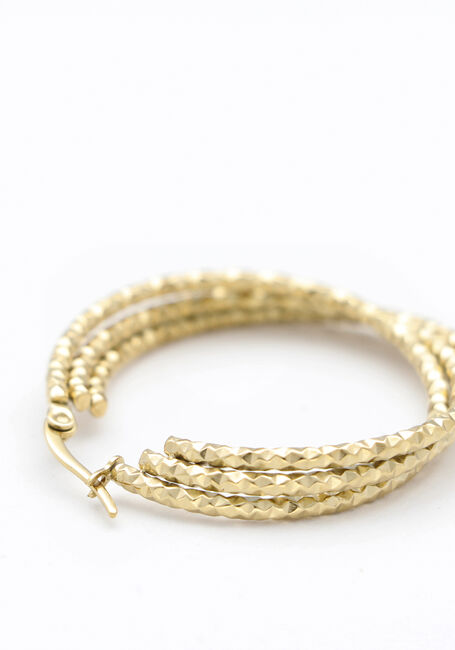 Goldfarbig NOTRE-V Ohrringe EARRING DOUBLE RING - large