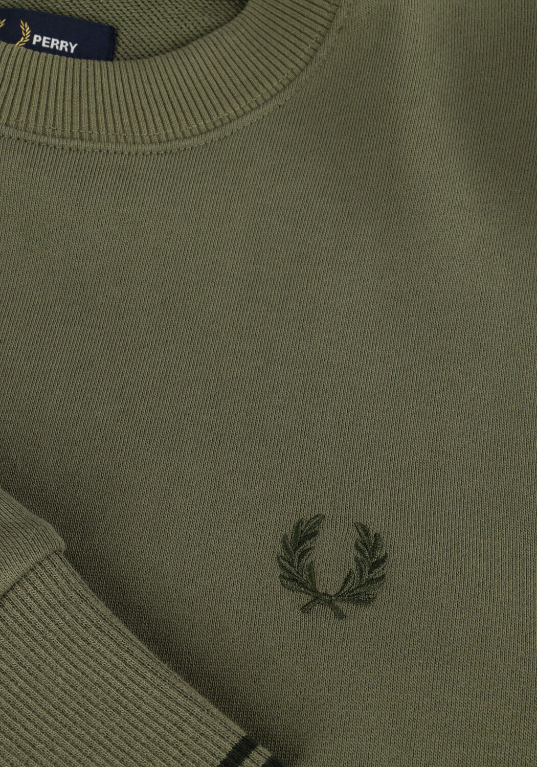 Gr&uuml;ne FRED PERRY Pullover CREW NECK SWEATSHIRT - large