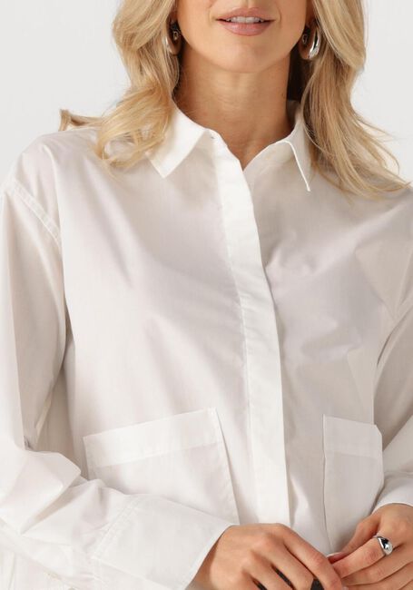 Weiße Y.A.S. Blusen YASROYALEE LS SHORT SHIRT - large