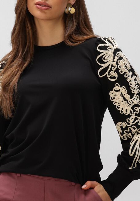 Schwarze OBJECT Pullover OBJCAROLINE JOANA L/S TOP - large