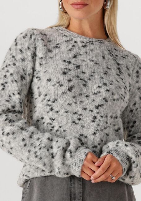 Graue SIMPLE Pullover KNIT-PONG-25-3 - large