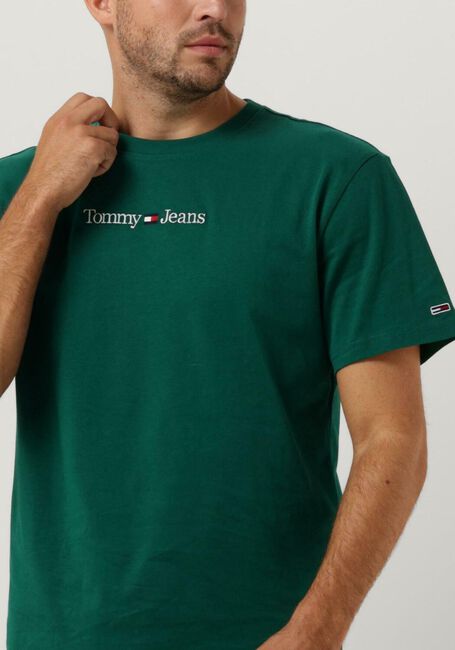 Dunkelgrün TOMMY JEANS T-shirt TJM CLASSIC LINEAR LOGO TEE - large