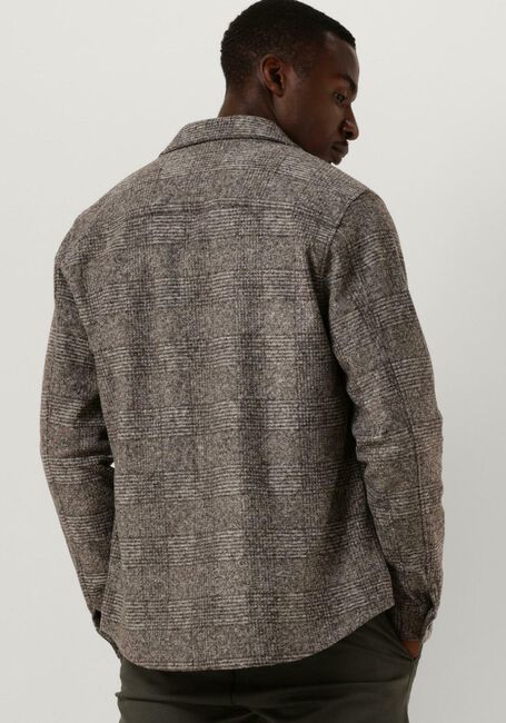 Graue PROFUOMO Overshirt OVERSHIRT KNIT CHECK - large