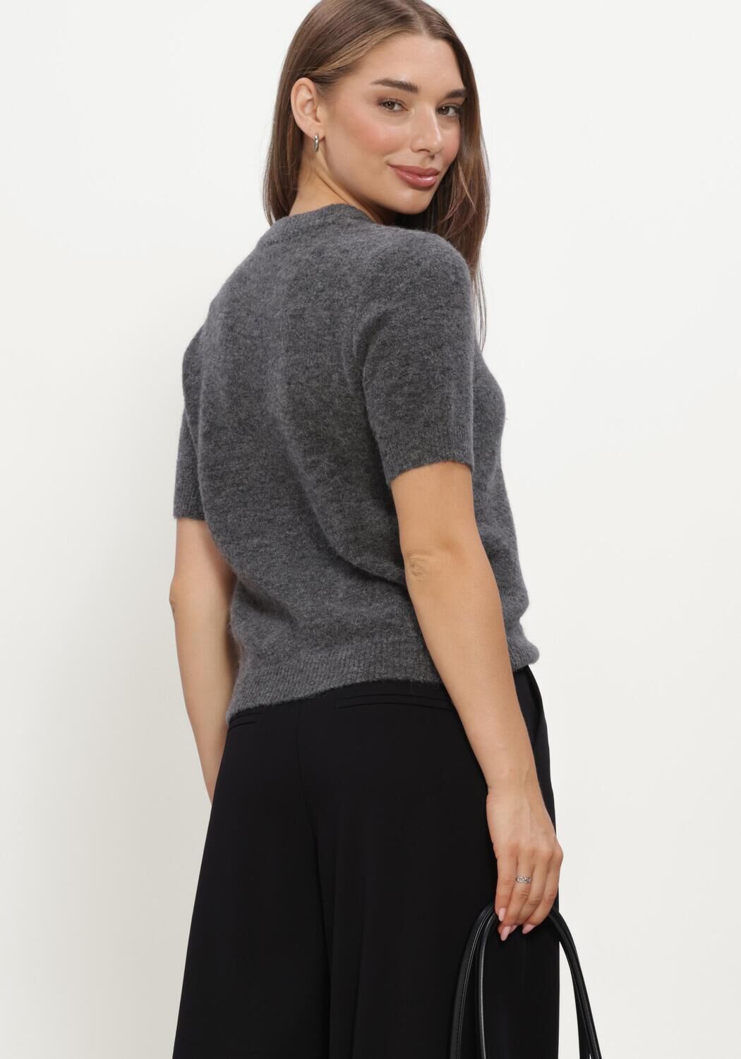 Dunkelgrau Y.A.S. Pullover YASJOHI SS WOOL BLEND PULLOVER - large