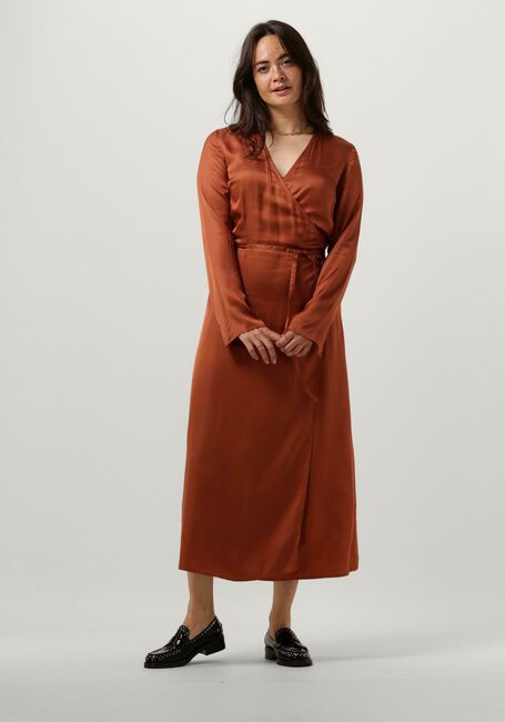 Rote MODSTRÖM Midikleid FLOREMD WRAP DRESS - large