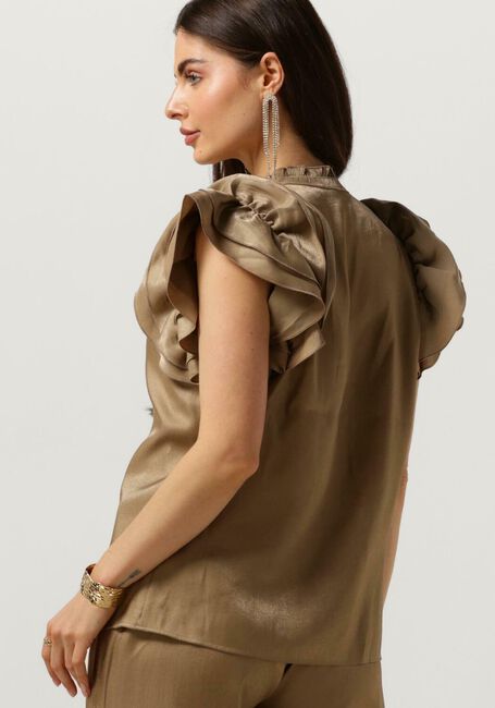 Grüne AAIKO Blusen GEZANA SHIMMERY VIS 355 - large