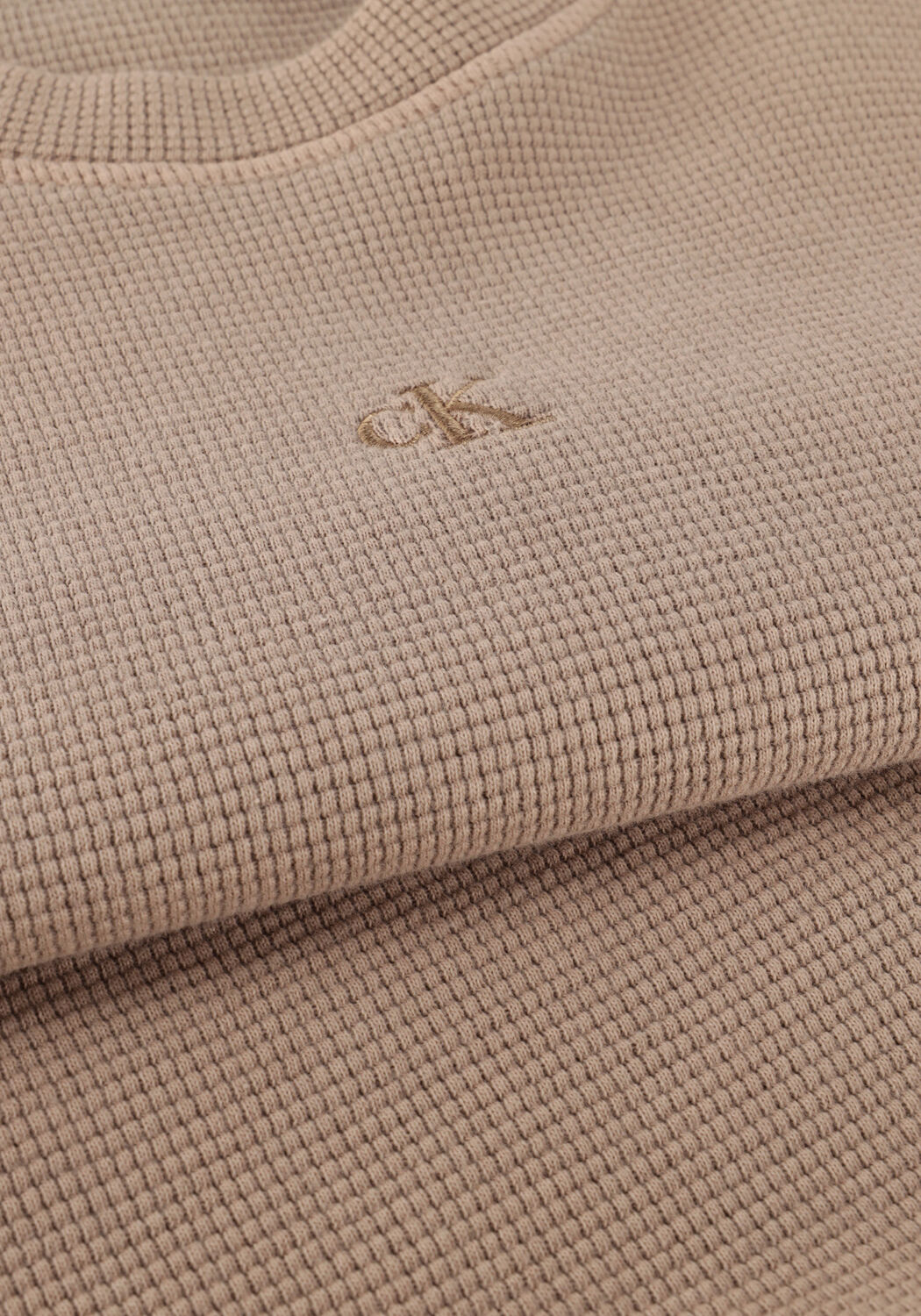 Hellgrau CALVIN KLEIN T-shirt WAFFLE TEE - large