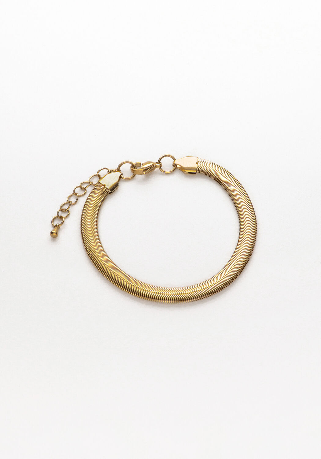 Goldfarbig NOTRE-V Armb&auml;nder ARMBAND PLATTE SCHAKEL #1