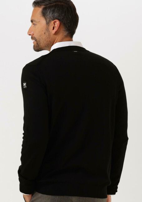 Schwarze VANGUARD Pullover R-NECK 100% MERINO WOOL EXTRAFINE - large