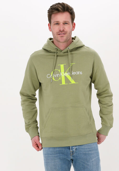 Grüne CALVIN KLEIN Sweatshirt SEASONAL MONOGRAM REGULAR - large