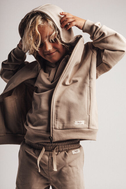 Taupe BAJE STUDIO Strickjacke ROCHE - large