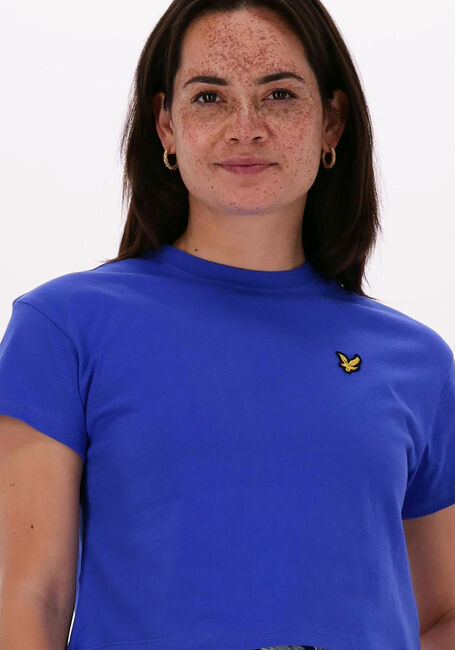 Blaue LYLE & SCOTT T-shirt CROPPED T-SHIRT - large