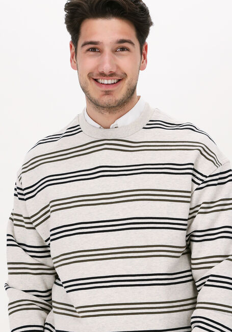 Hellgrau SCOTCH & SODA Sweatshirt STRIPED CREW-NECK SWEATSHIRT - large
