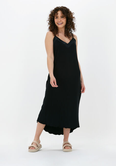 Schwarze 10DAYS Midikleid DRESS FLEECE - large