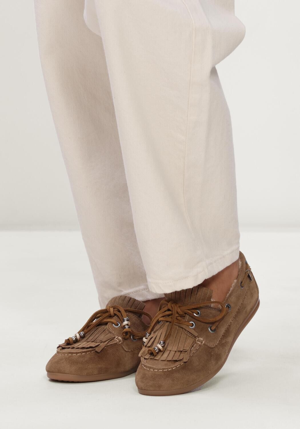 Camelfarbene VIA VAI Loafer JUNE SHELBY - large