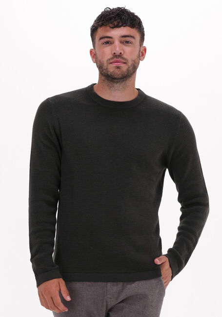 Grüne SELECTED HOMME Pullover ROCKS LS KNIT CREW NECK W NAW - large