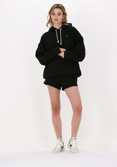 Schwarze CHAMPION Pullover HOODED SWEATSHIRT DMS PLAIN - large