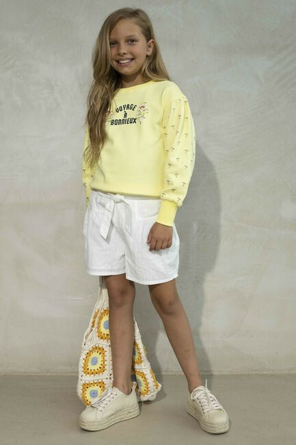 Weiße LIKE FLO Hosen WOVEN SHORT WITH BELT - large