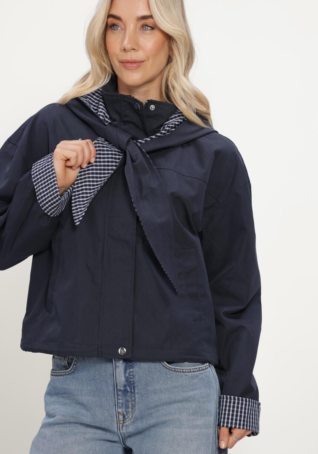 Dunkelblau Y.A.S. Jack YASANCA LS HOOD JACKET S. - STORY - large