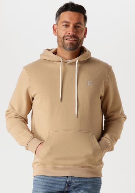 Sand SCOTCH & SODA Sweatshirt BADGE LOGO HOODIE - large