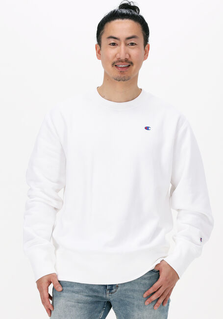 Weiße CHAMPION Sweatshirt CREWNECK SWEATSHIRT - large