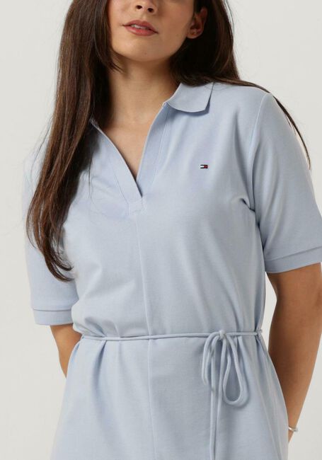 Hellblau TOMMY HILFIGER Midikleid OPN PLKT LYLL POLO DRESS - large