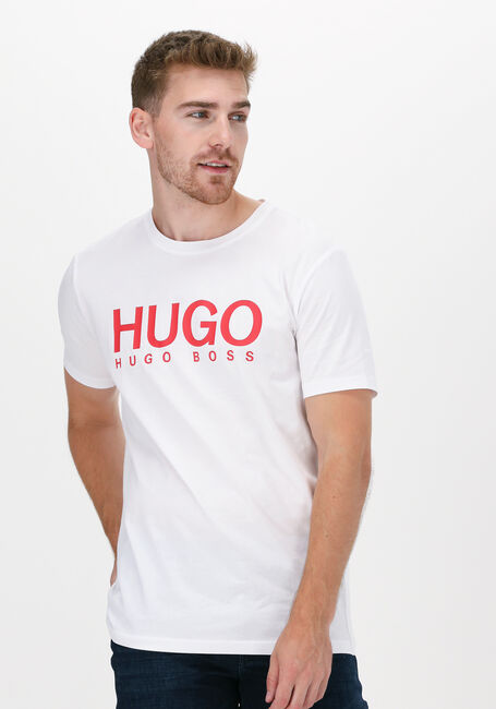 Weiße HUGO T-shirt DOLIVE 10182493 01 - large