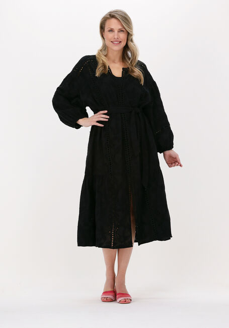 Schwarze DEVOTION Midikleid SAMOTHRAKI - large