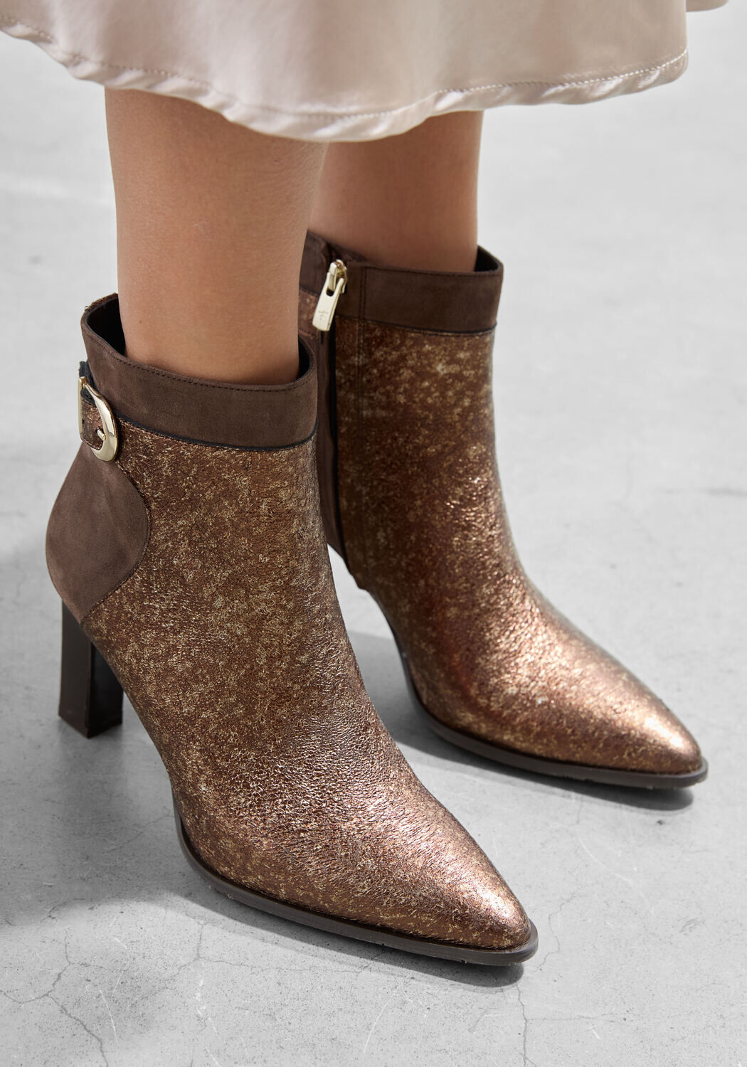 Bronzefarbene FLORIS VAN BOMMEL Stiefeletten SHARPI 02.05 - large