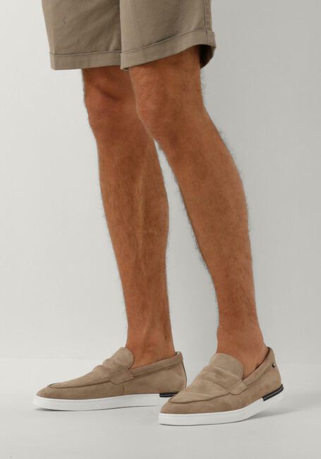 Taupe FLORIS VAN BOMMEL Loafer SFM-40025 - large