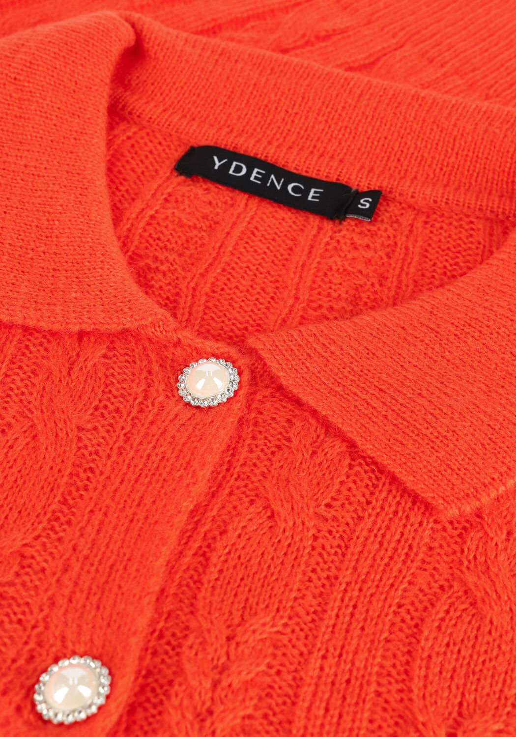 Orangene YDENCE Strickjacke KNITTED TOP COLETTE - large