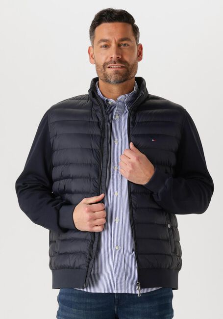Blaue TOMMY HILFIGER Wattierte Jack MIX MEDIA STAND CLLR - large