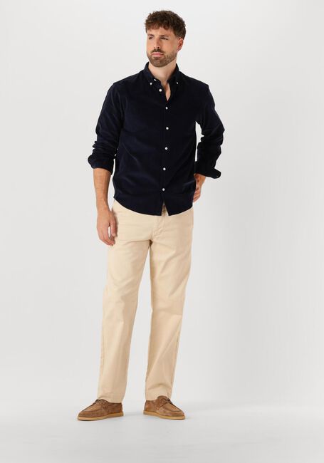 Dunkelblau SELECTED MEN Casual-Oberhemd SLHREGDANNI CORD BD LS SHIRT - large
