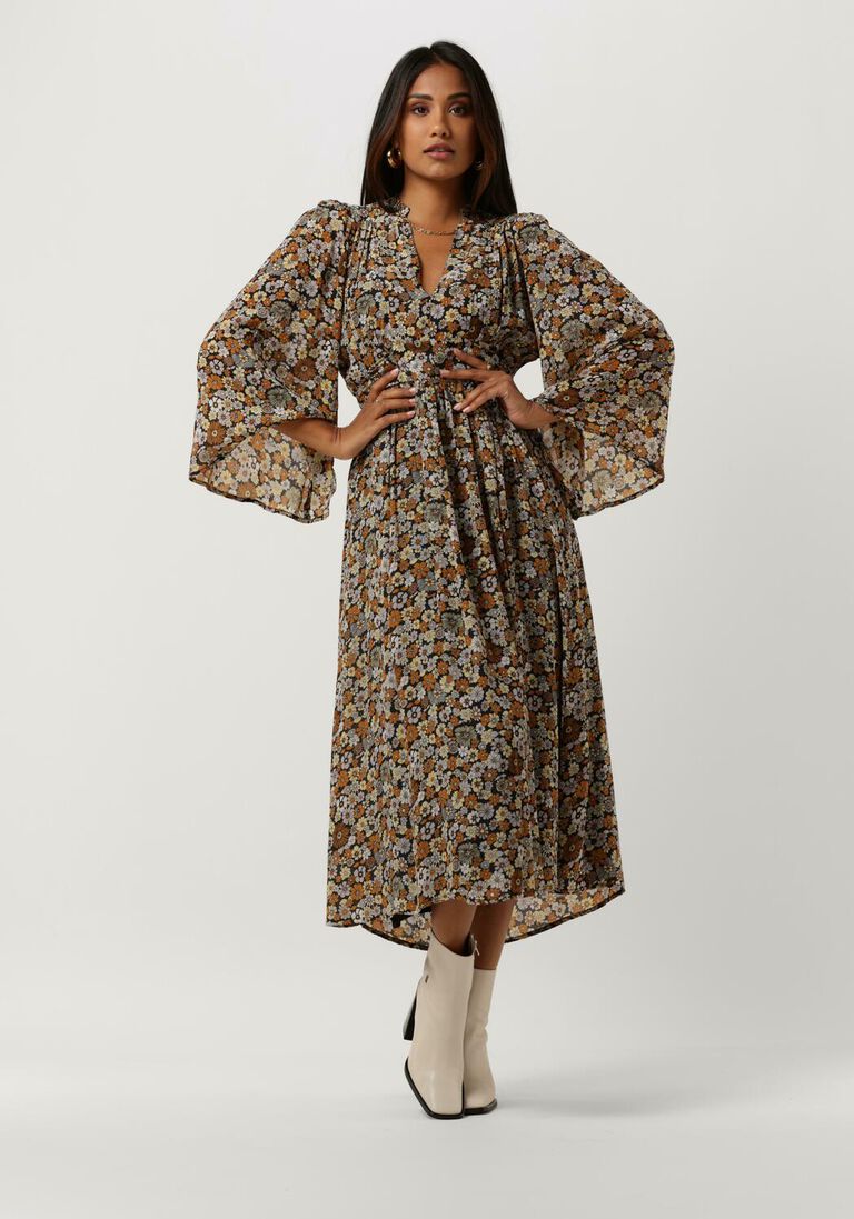 mehrfarbige/bunte antik batik maxikleid colline longdress