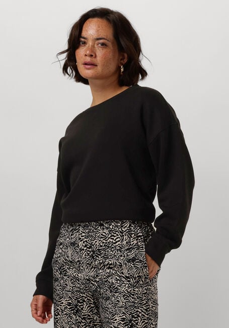 Schwarze MSCH COPENHAGEN Pullover MSCHIMA Q SWEATERSHIRT - large